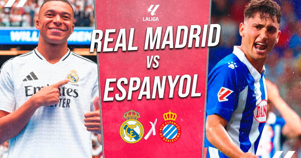 Real Madrid vs Espanyol EN VIVO vía DirecTV: horario, pronóstico y dónde ver LaLiga 2024-25