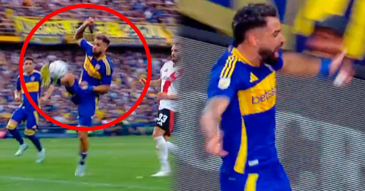 Giménez anotó GOL AGÓNICO de Boca ante River, pero el VAR lo anuló por polémica mano