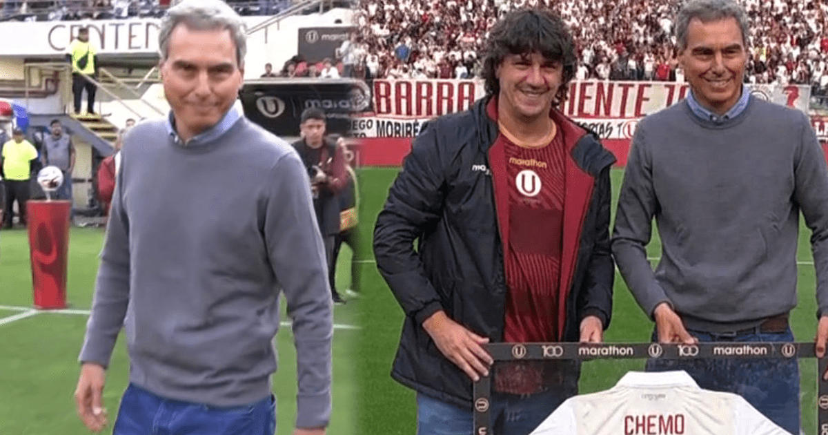 'Chemo' del Solar fue homenajeado por Universitario y fue coreado por la hinchada 