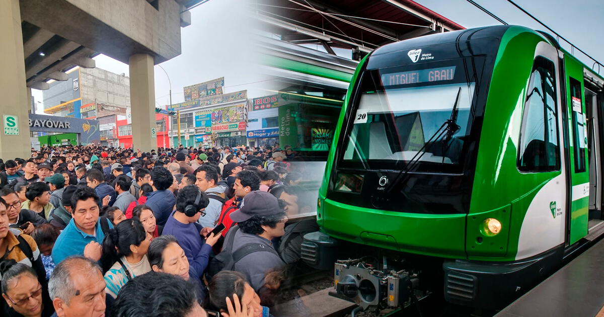 Atención, usuarios: Línea 1 del Metro de Lima reporta problemas en medio del paro de transportistas