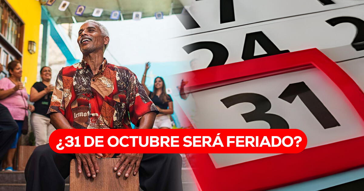 ¿El 31 de octubre será feriado a nivel nacional o día no laborable? Esto dice El Peruano