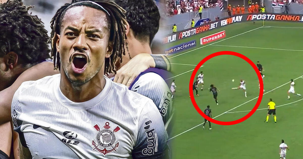 André Carrillo sorprende con impresionante asistencia para gol de Corinthians