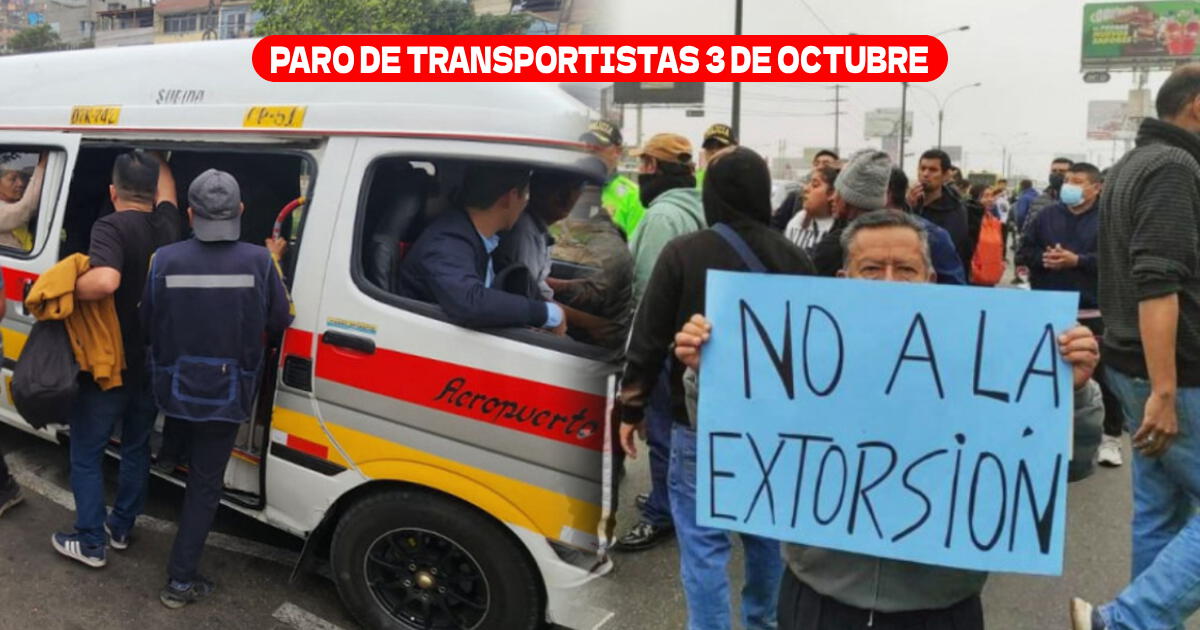 ¿Este jueves 3 de octubre hay paro de transportistas en Lima y Callao? Gremio toma tajante decisión