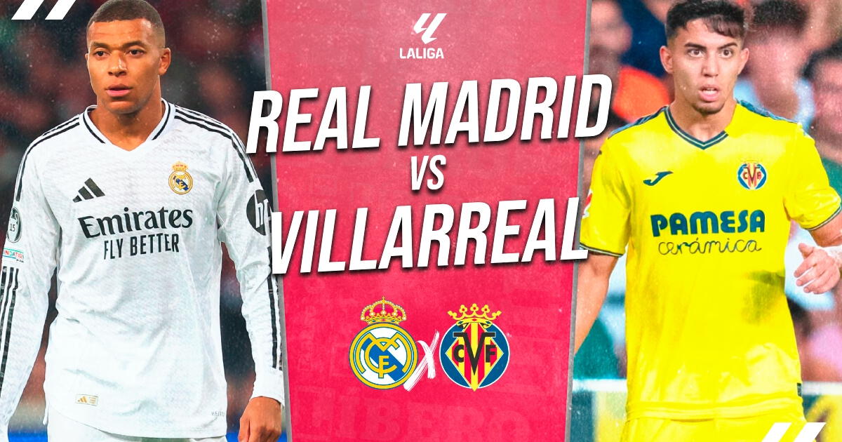 Real Madrid vs Villarreal EN VIVO con Mbappé: A qué hora juega y dónde ver LaLiga