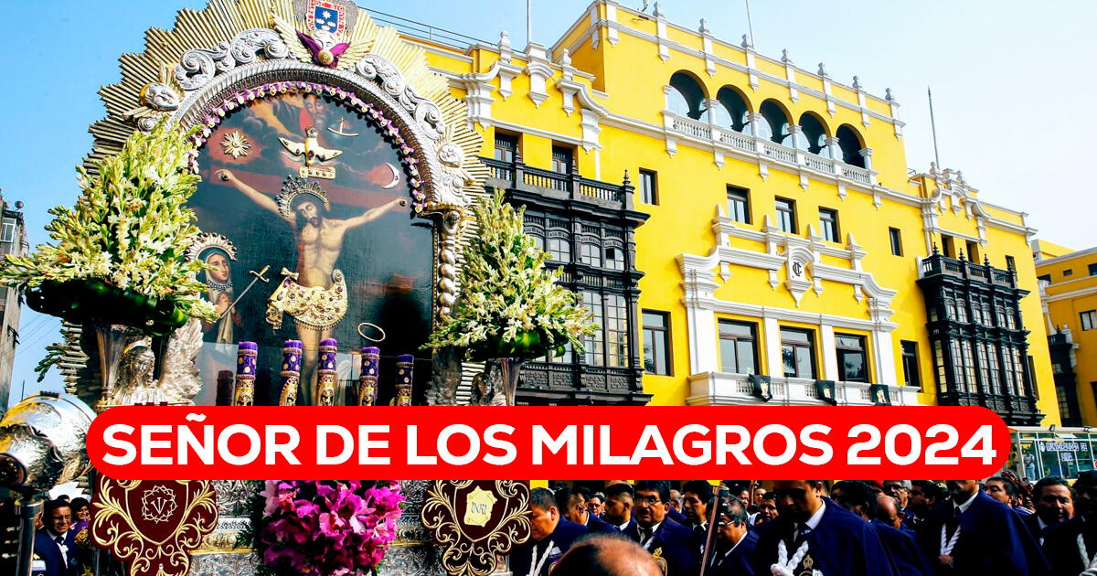 Primer recorrido del Señor de los Milagros 2024: rutas, desvío y todo sobre la procesión del 5 de octubre