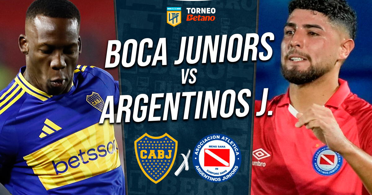 Boca vs. Argentinos Juniors EN VIVO: cuándo juegan, hora, canal y pronóstico