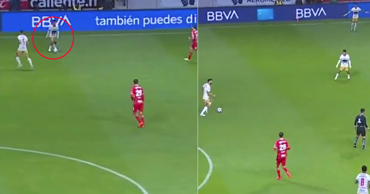 Piero Quispe sorprende al participar del 'Tiki-Taka' de Pumas que terminó en GOL a Toluca