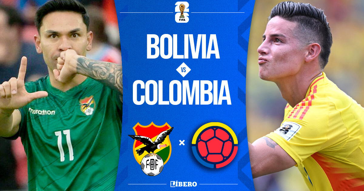 Bolivia vs. Colombia EN VIVO por Eliminatorias: cuándo juega, horario, canal de TV y pronóstico