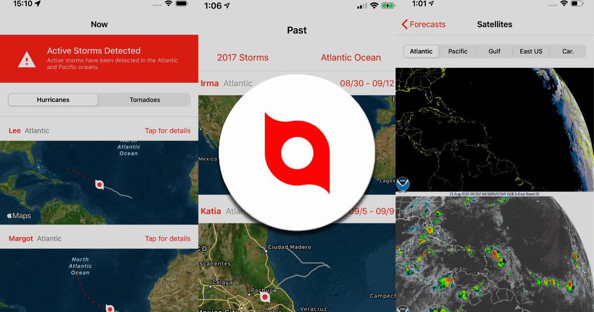 La APP que debes tener en iPhone para RASTREAR HURACANES: mapas de pronóstico, imágenes satelitales y más