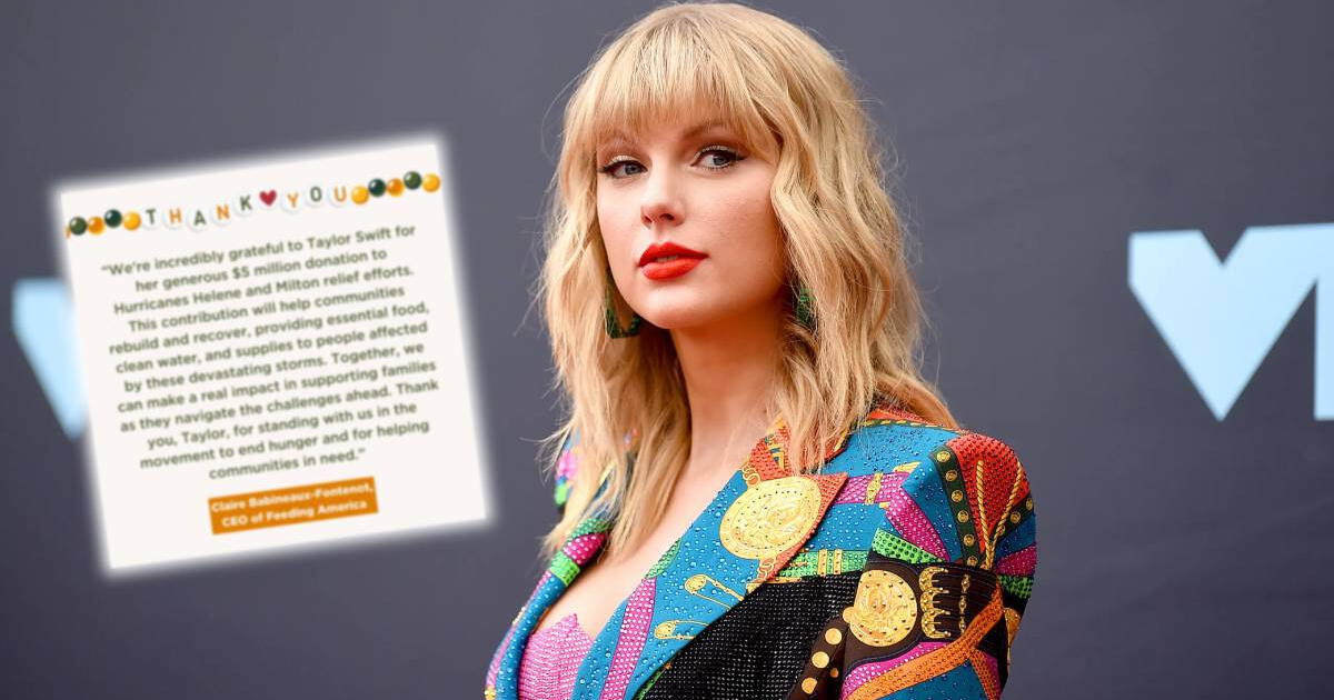 Taylor Swift y su MILLONARIO APOYO a los afectados por los HURACANES Milton y Helene en EE. UU.