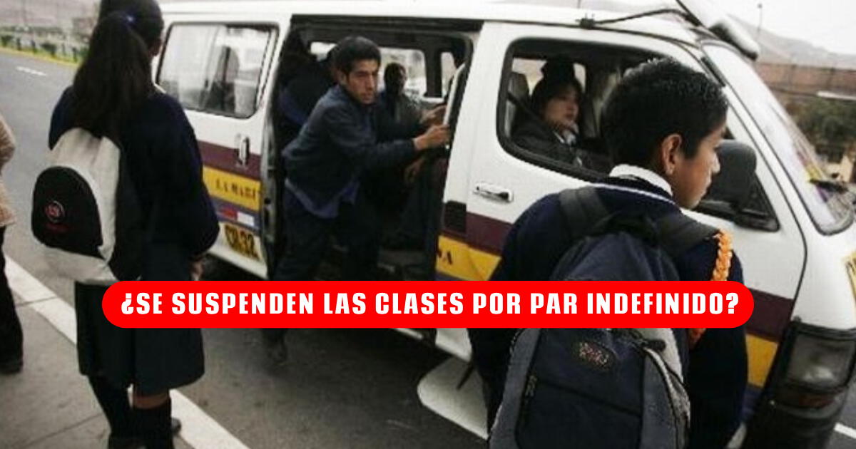 ¿Se SUSPENDERÁN las clases escolares por paro indefinido este 14 de octubre? Esto dijo el Minedu