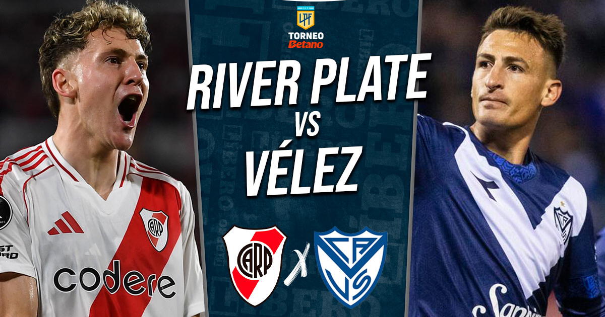 River Plate vs. Vélez EN VIVO por Liga Profesional: cuándo juega, horario y dónde ver partido