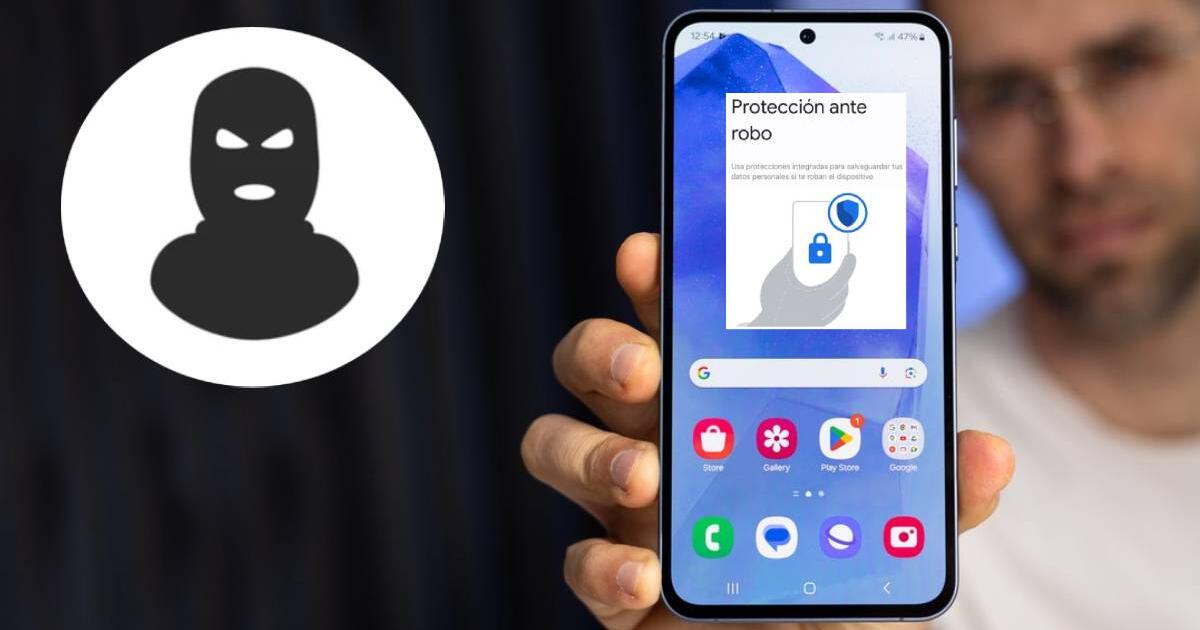 Así activas el MODO ANTIRROBOS en tu Galaxy A55 y evitas que tus datos sean usados por un delincuente