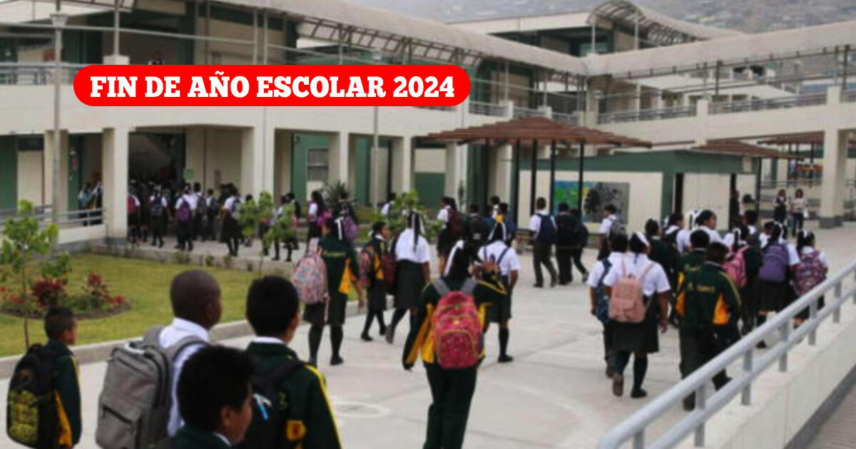 ¿Cuándo terminan las clases escolares 2024 en Perú? Esta es la FECHA dispuesta por el Minedu