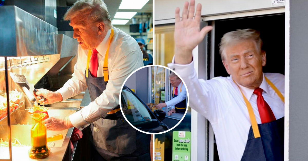 Donald Trump SORPRENDE al trabajar en McDonald's y una MUJER le lanza duro comentario