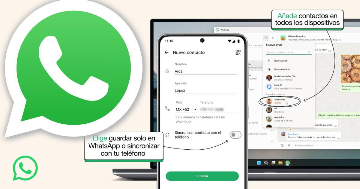 WhatsApp: NUEVA OPCIÓN para crear una agenda de contactos dentro de la app SIN SINCRONIZACIÓN