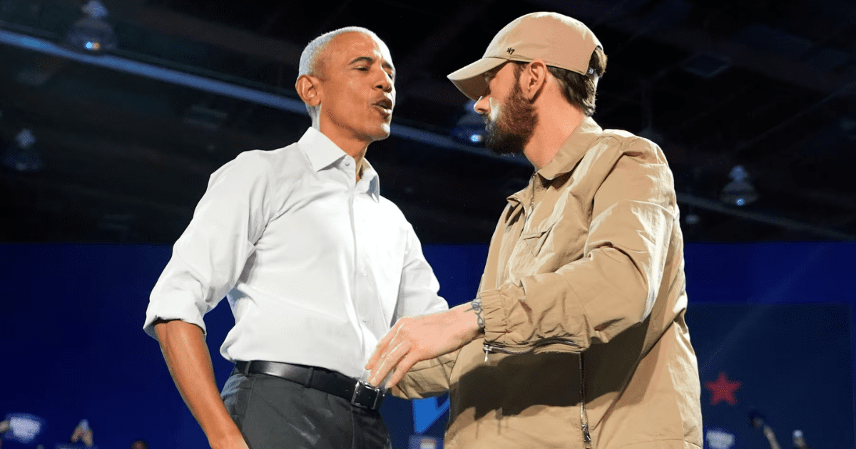 Elecciones EE.UU. 2024: Eminem se une a Obama para respaldar la candidatura de Kamala Harris en Detroit.