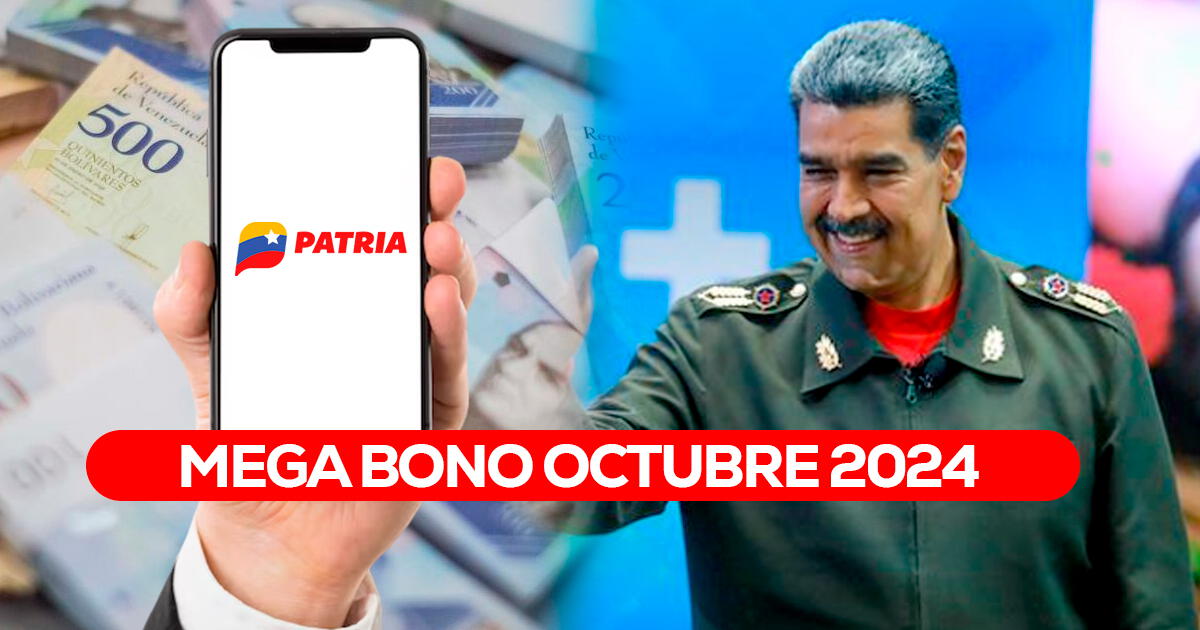 MEGA BONO, octubre 2024: cuándo llega el MONTO CONFIRMADO de 1.085 bolívares vía Sistema PATRIA