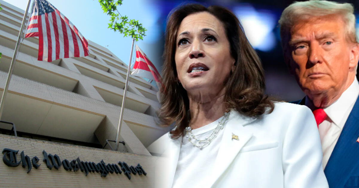 Washington Post toma radical decisión previo a las elecciones en EE.UU.: ¿Apoyó a Kamala o Trump?