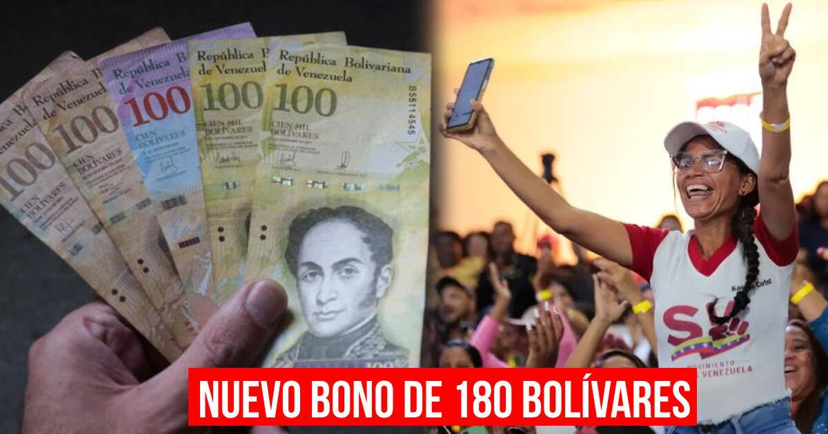 NUEVO BONO de 180 bolívares: cómo ACTIVARLO por el Sistema Patria y hasta cuándo cobrarlo