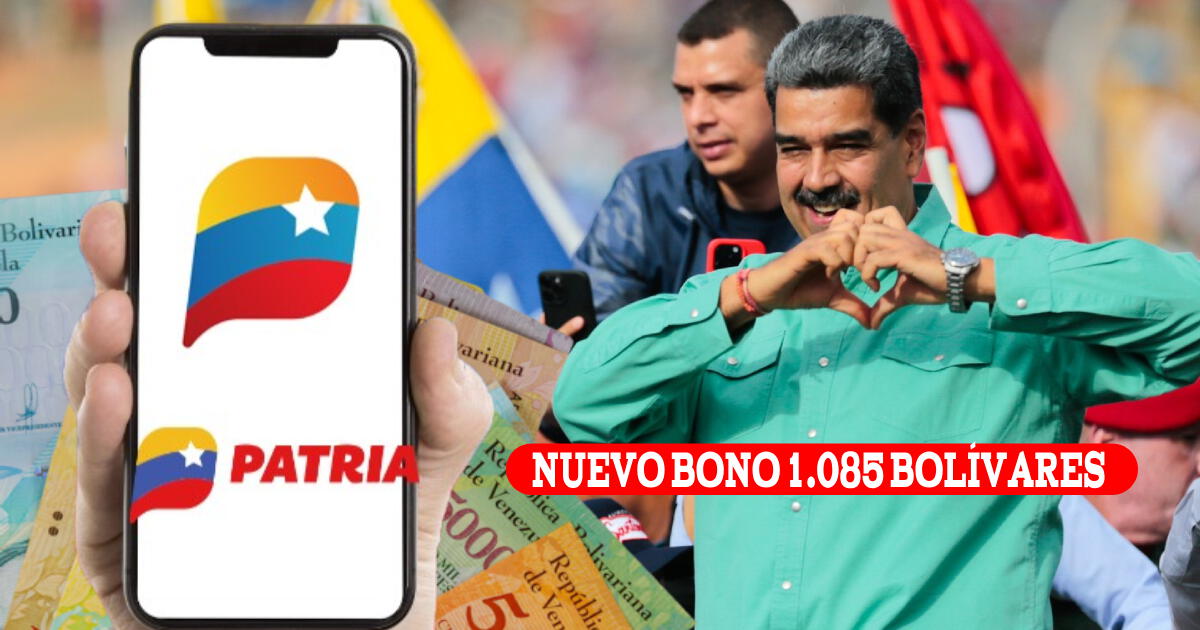 PAGO Bono 1.085 bolívares, octubre 2024: Consulta cuándo llega al Sistema Patria este NUEVO subsidio de Maduro