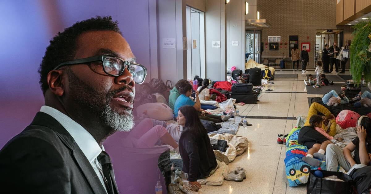 MALAS NOTICIAS para INMIGRANTES en Chicago: Brandon Johnson toma DURA MEDIDA que afecta a refugiados