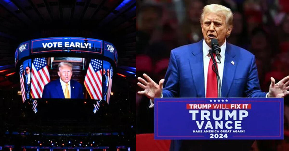 Trump causa FUROR al reunir casi 20.000 personas en el Madison Square Garden de Nueva York