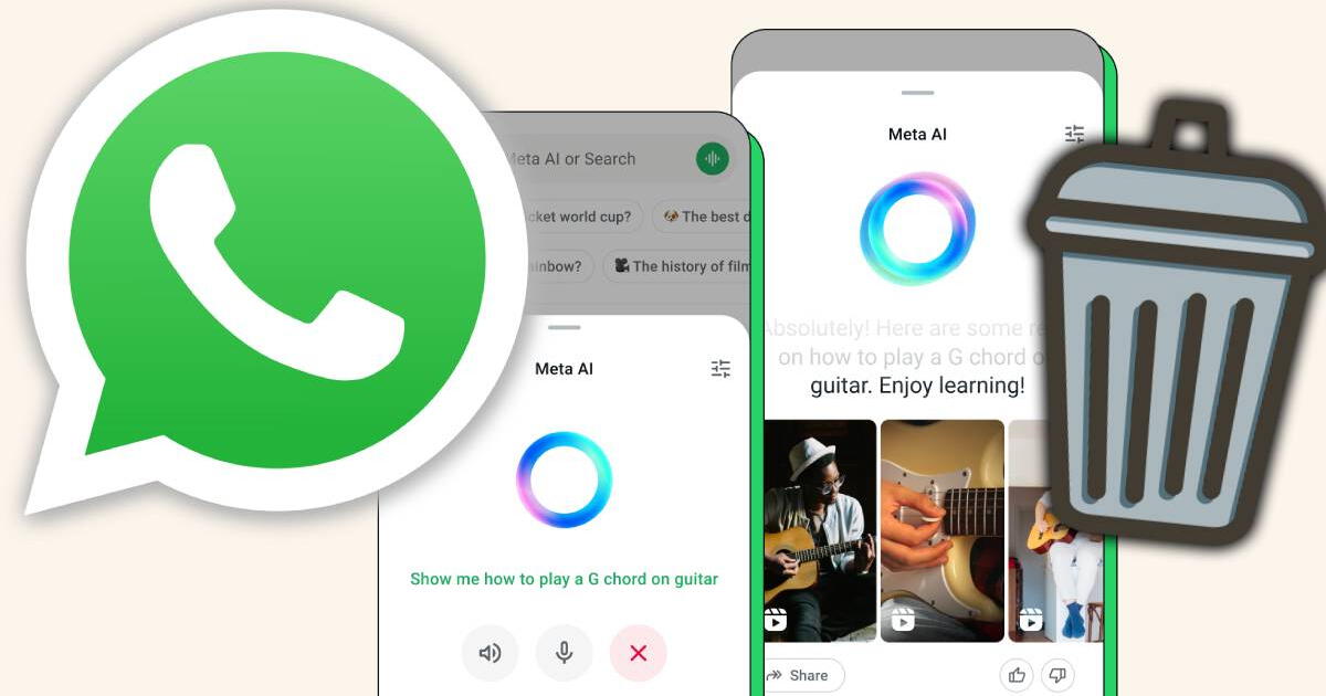 WhatsApp: así podrás ELIMINAR toda la información de BÚSQUEDA EN META AI