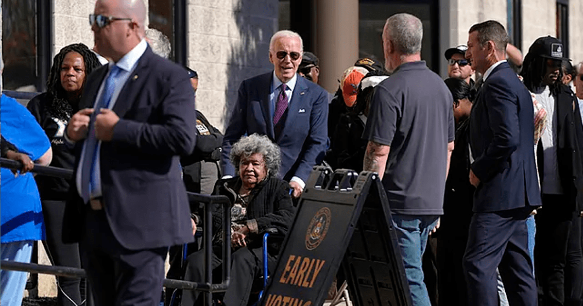 Joe Biden emitió su voto en Delaware a una semana de las elecciones presidenciales de EEUU