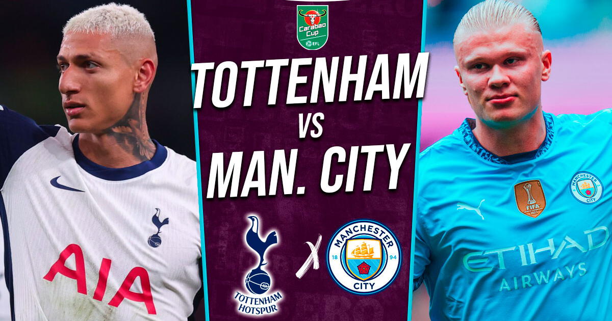 Tottenham vs. Manchester City EN VIVO por ESPN: cuándo juega, horario y dónde ver la Carabao Cup