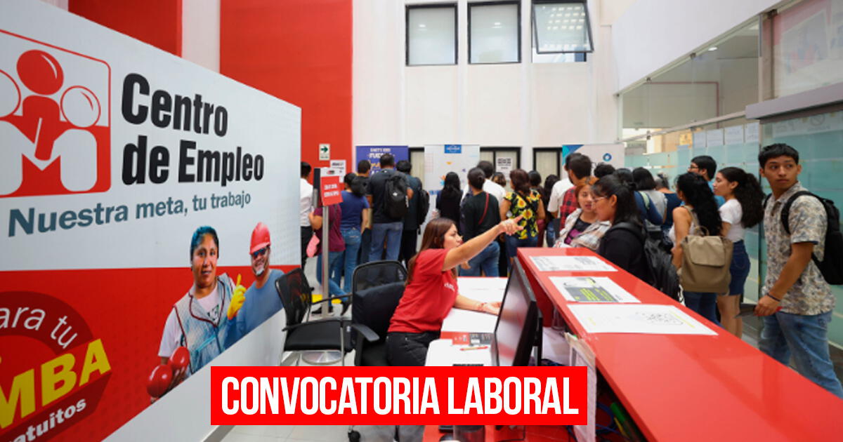 Convocatoria laboral para el 31 de octubre: puedes postular SOLO con tu DNI y CV para postular