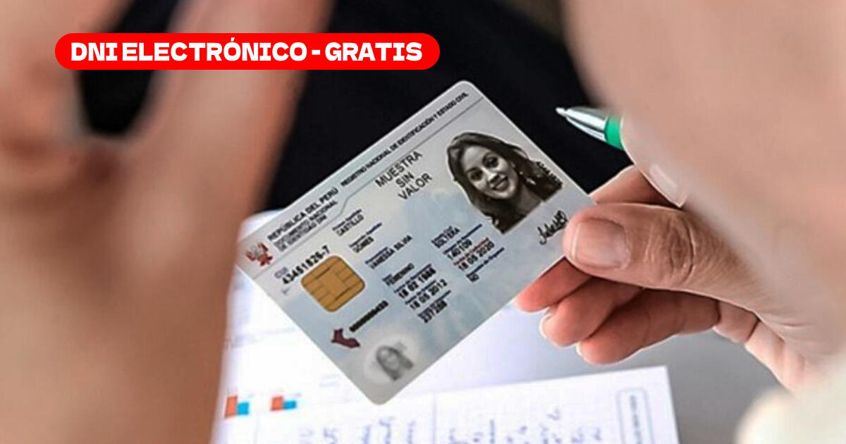 DNI electrónico GRATIS en noviembre: fechas y puntos de atención del RENIEC