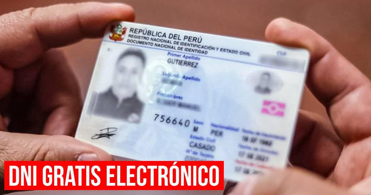 DNI electrónico GRATIS: Conoce las fechas, horarios y puntos en el país donde se realizará este trámite