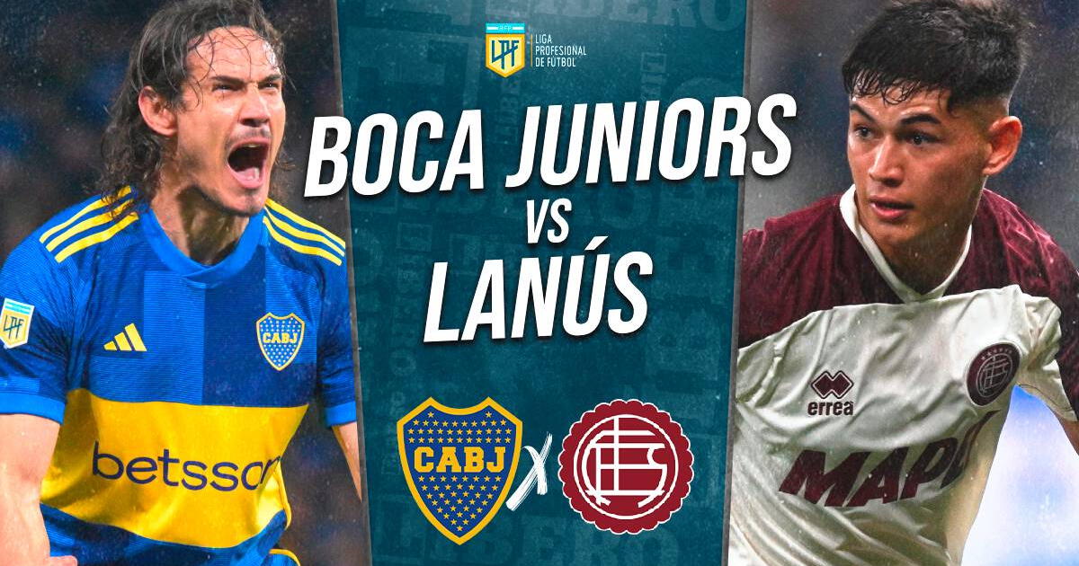 Boca Juniors vs Lanús EN VIVO por Liga Profesional: a qué hora juegan y dónde ver