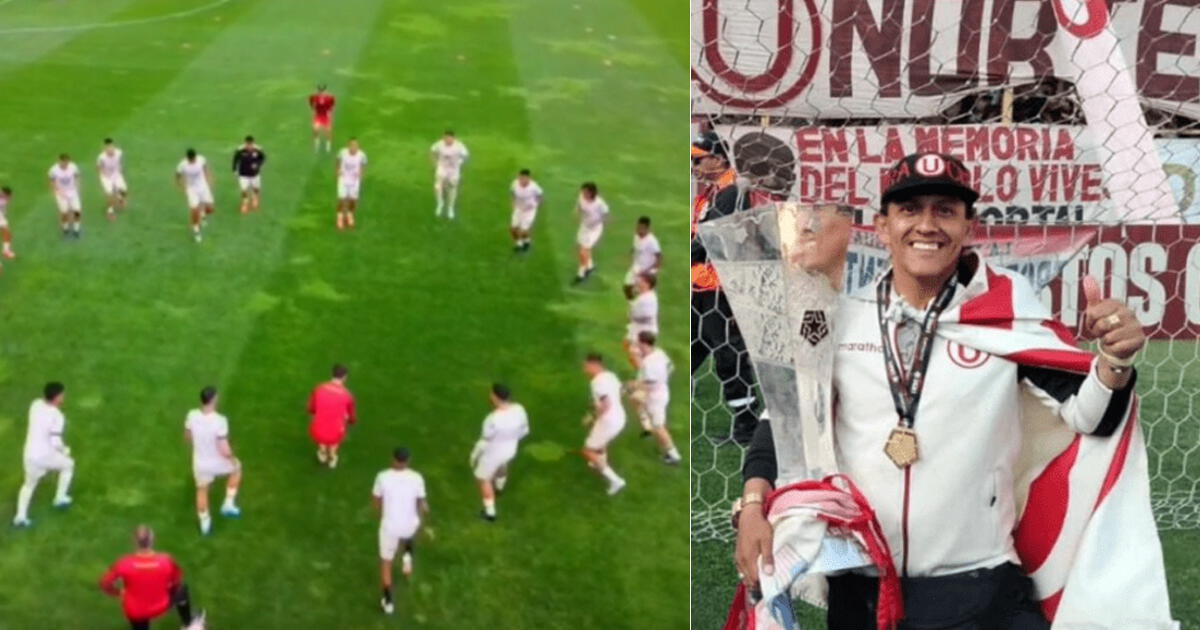 Jugadores de Universitario tuvieron EMOTIVO homenaje a 'Zapatito' tras fallecimiento