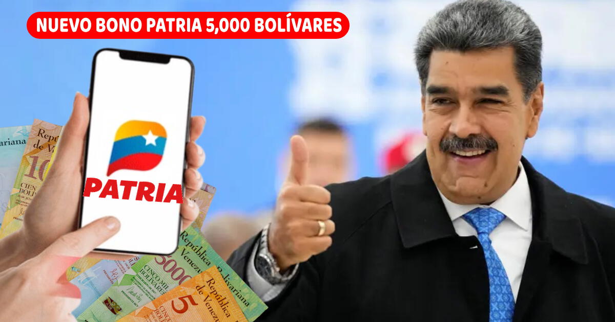 NUEVO Bono Patria de 5,000 bolívares: Activa y cobra el subsidio especial de Maduro vía Sistema Patria