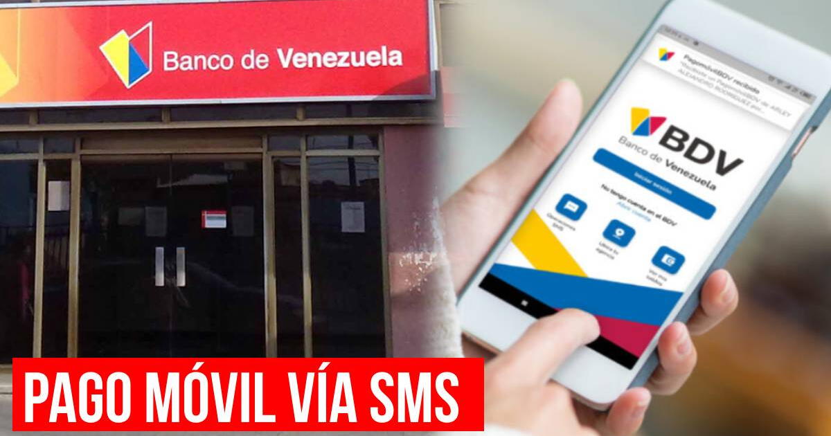 Cómo hacer el PAGO MÓVIL en el Banco de Venezuela vía SMS: PASO a PASO para hacerlo de manera ONLINE