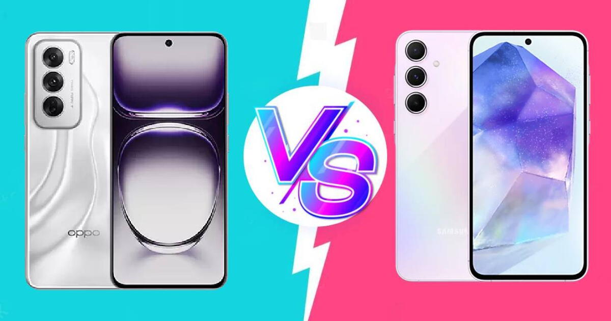 Oppo Reno12 vs Samsung Galaxy A55: ¿Cuál de estos GAMA MEDIA me conviene comprar y qué precio tienen?