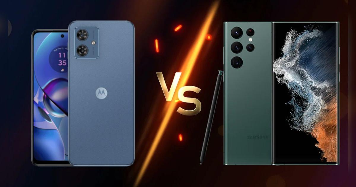 Motorola G54 vs. Samsung Galaxy S22 Ultra: ¿Cuánto cuestan, en qué se diferencian y cuál comprar?