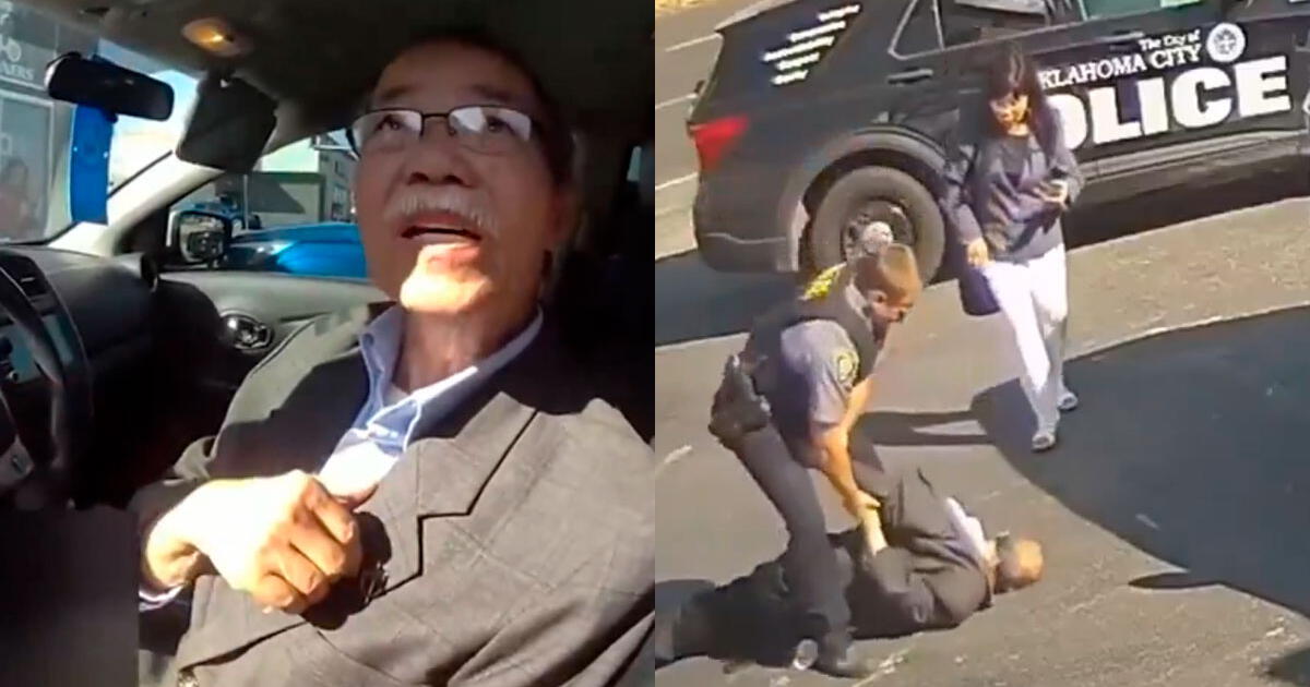 Un policía derriba a un anciano tras un accidente de tránsito en Oklahoma y video es viral