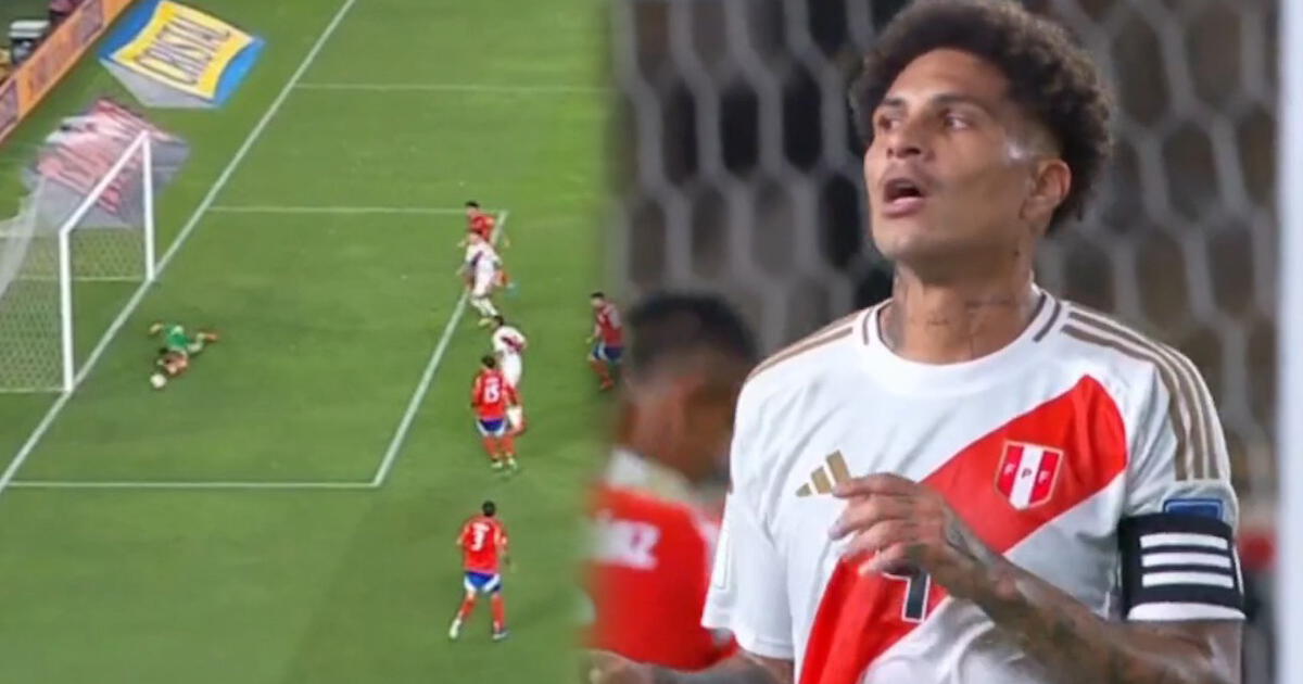 Paolo Guerrero y el FENOMENAL CABEZAZO que pudo ser el 1-0 de Perú a Chile