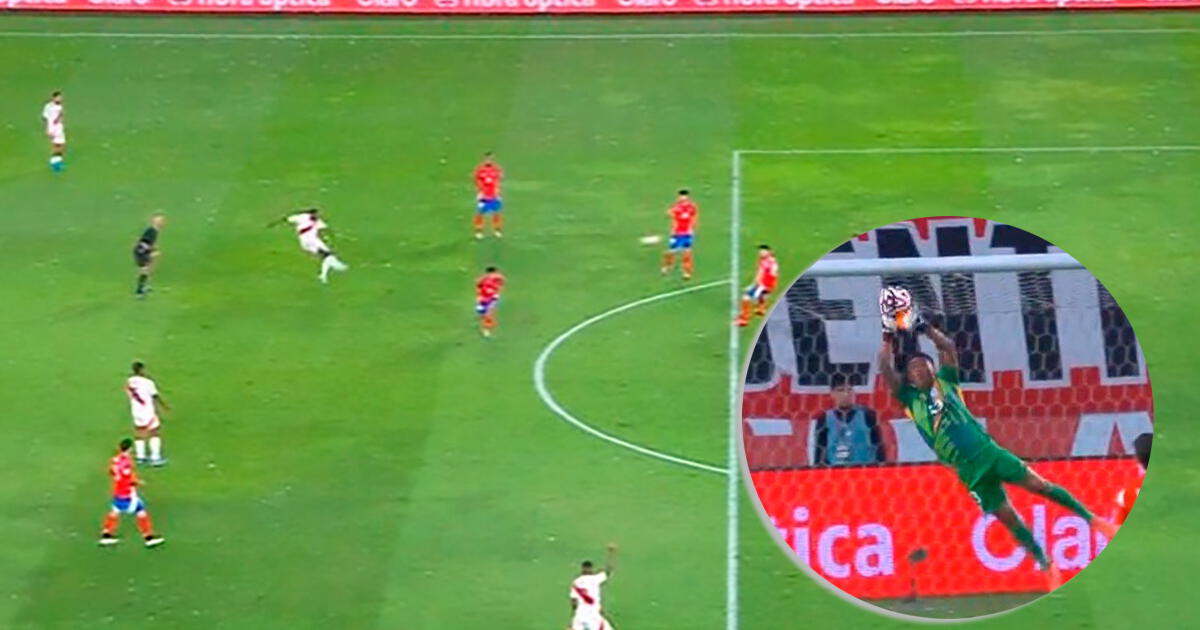 Luis Advíncula y el POTENTE REMATE de larga distancia que casi significa el 1-0 de Perú a Chile