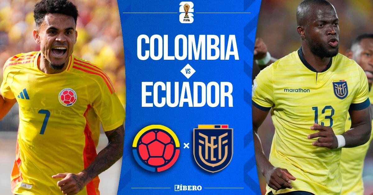 Colombia vs. Ecuador EN VIVO por Eliminatorias 2026: pronóstico, horarios y canales para ver