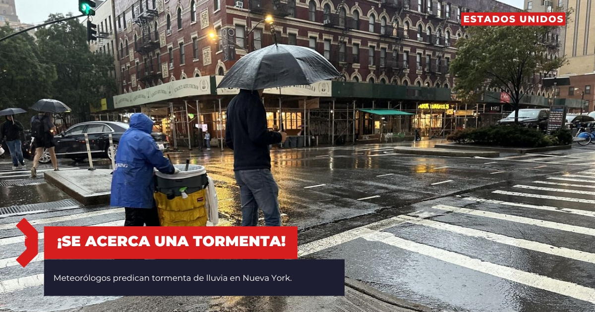 ¡Alerta en Estados Unidos! Los meteorólogos dicen que una tormenta se dirige hacia Nueva York