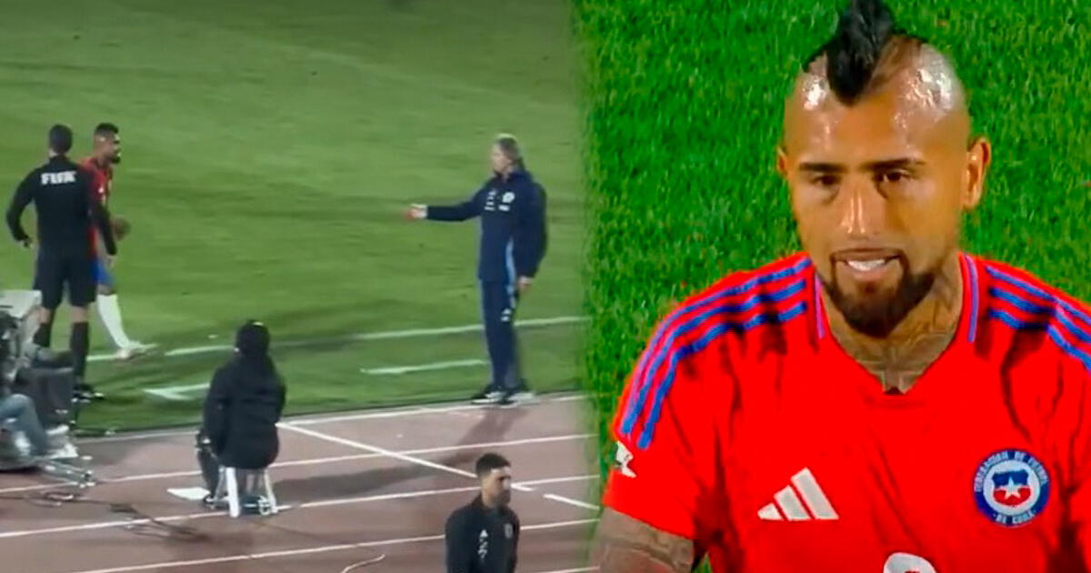 Filtran video de inédita reacción de Arturo Vidal tras ser sustituido por Gareca en Chile