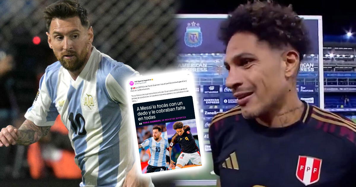 Prensa argentina y su fuerte reacción tras declaraciones de Paolo Guerrero contra Lionel Messi