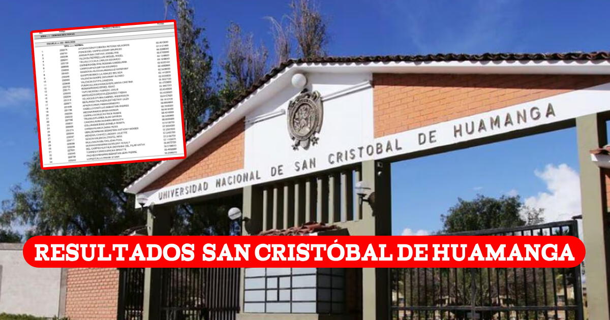 RESULTADO Examen de Universidad San Cristóbal de Huamanga: Lista de ingresantes y puntaje