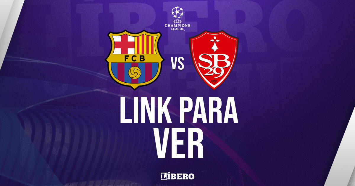 LINK GRATIS para ver Barcelona vs. Brest EN VIVO ONLINE por la Champions League 2024-25