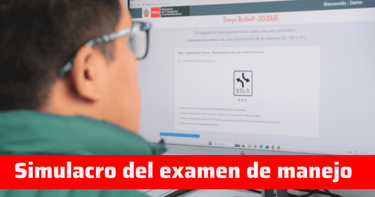 LINK de Simulacro de examen de manejo: preguntas y respuestas CLAVES para sacer brevete