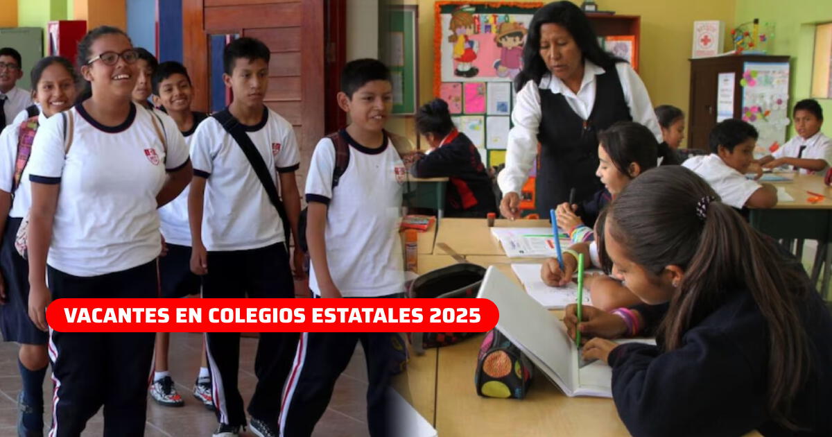 Cómo conseguir vacantes para colegios públicos por Internet: ¿Minedu ya habilitó nuevo LINK 2025?